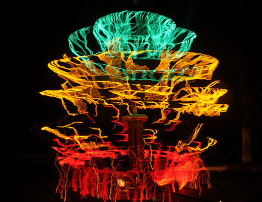 An Electrifying Christmas Light Display, Courtesy of Nikola Tesla