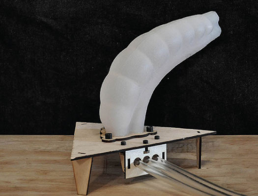 Video: A 3-D Printed Silicone Robot Tentacle