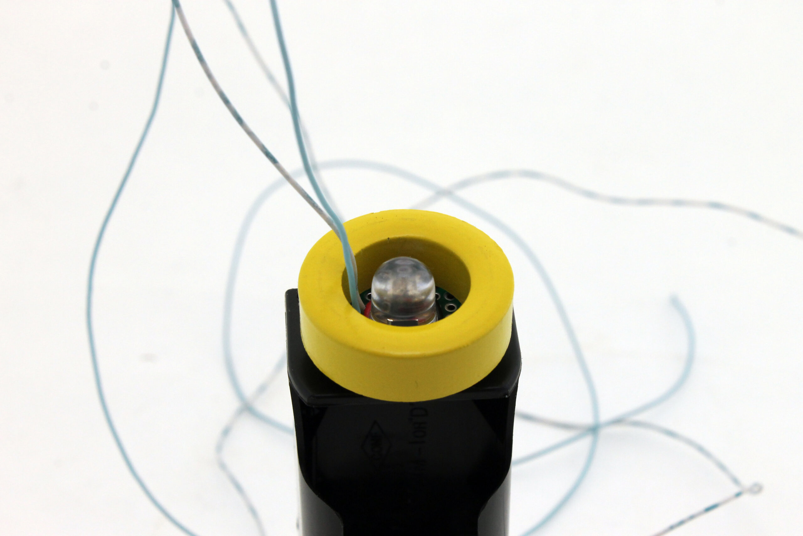 Thread wires through toroid