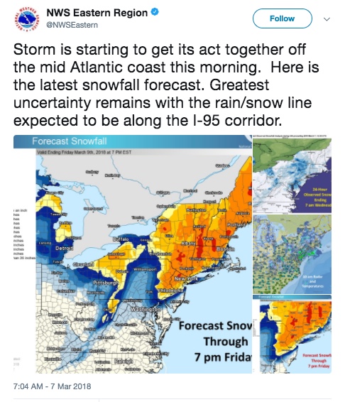 Snowfall forecast for Quinn.