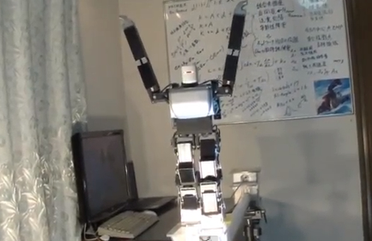 Watch A Humanoid Robot Walk A Tightrope