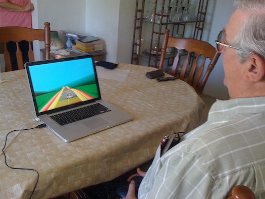 Custom Video Game Makes Grandpa As Good At Multitasking As Grandkids