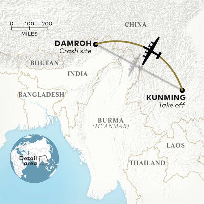 crash site map