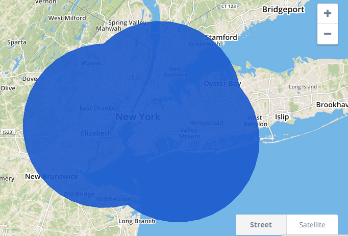 Temporary Flight Restriction Map