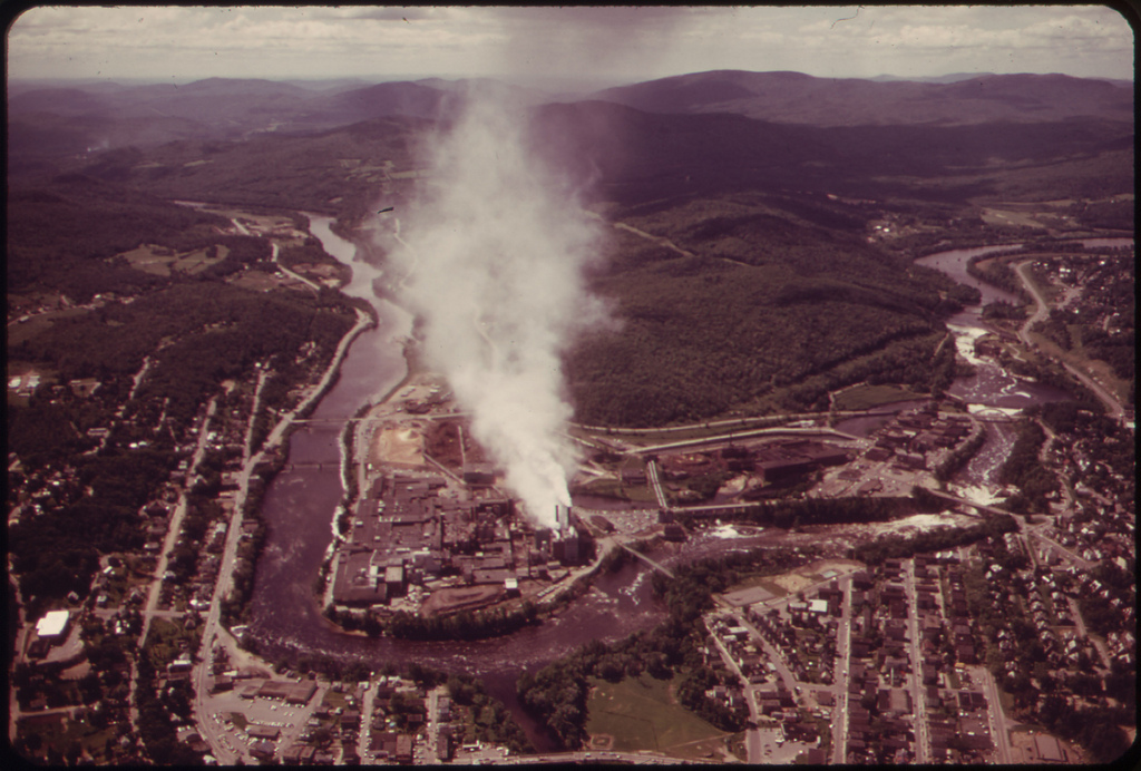 Oxford paper company aerial view