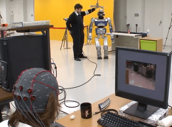 Watch A French Researcher Control A Robot With His Brain