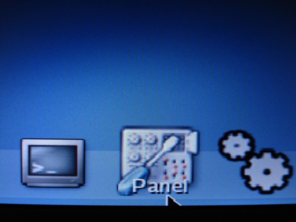 Tiny Core Linux on a computer's toolbar.