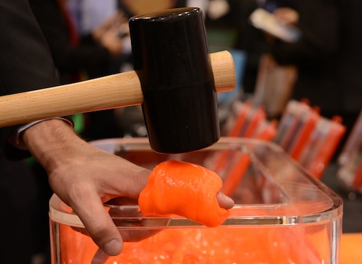 CES 2013: Wrap This Goop Around Your Fingers Then Smash Them With A Hammer