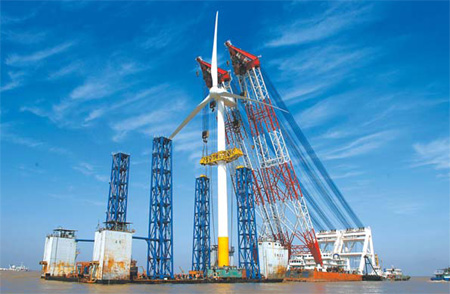 China Powering Up First Offshore Wind Farm