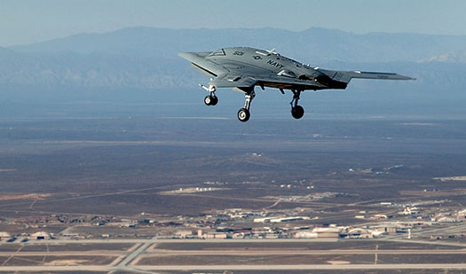 The X-47B in Flight