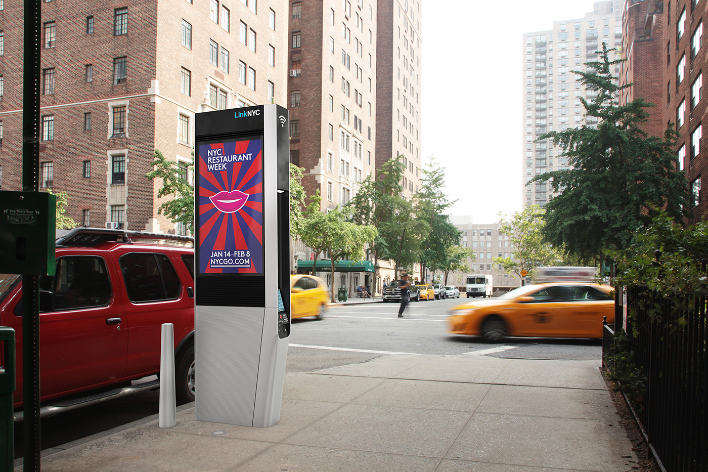 a Link on a street in New York City