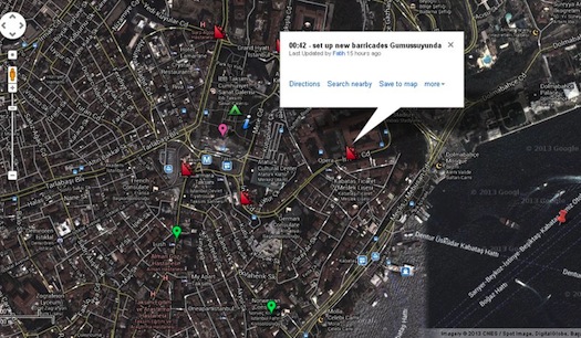 Big Pic: How Turkish Protesters Use Google Maps To Track Police