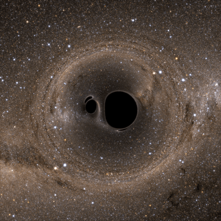 Big Pic: Simulated Black Hole Collision Shreds The Milky Way [ANIMATED]