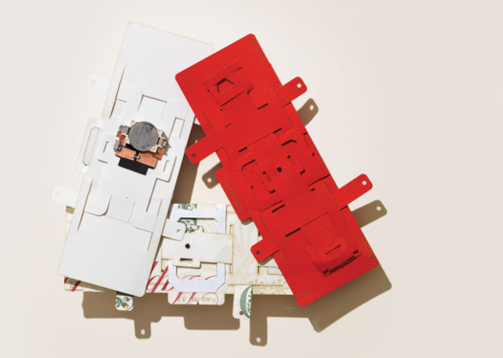 Red and White Paper Foldscope