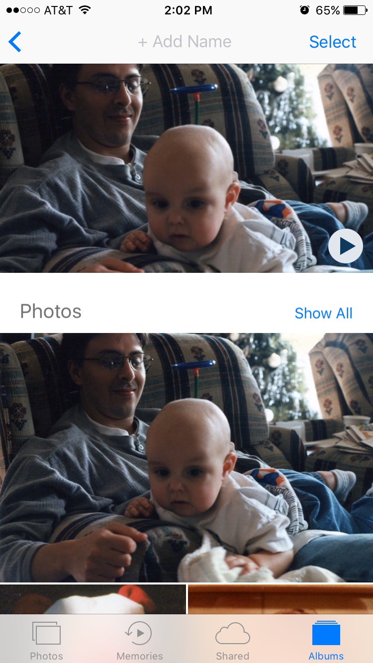 The new Photos app in iOS 10 lets you name mini-albums
