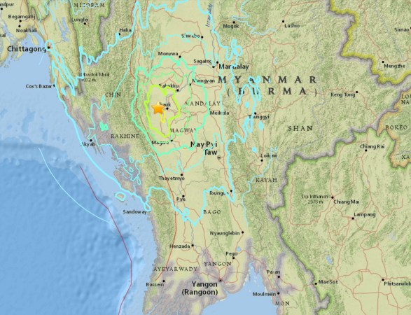 Strong 6.8 Magnitude Earthquake Strikes Myanmar