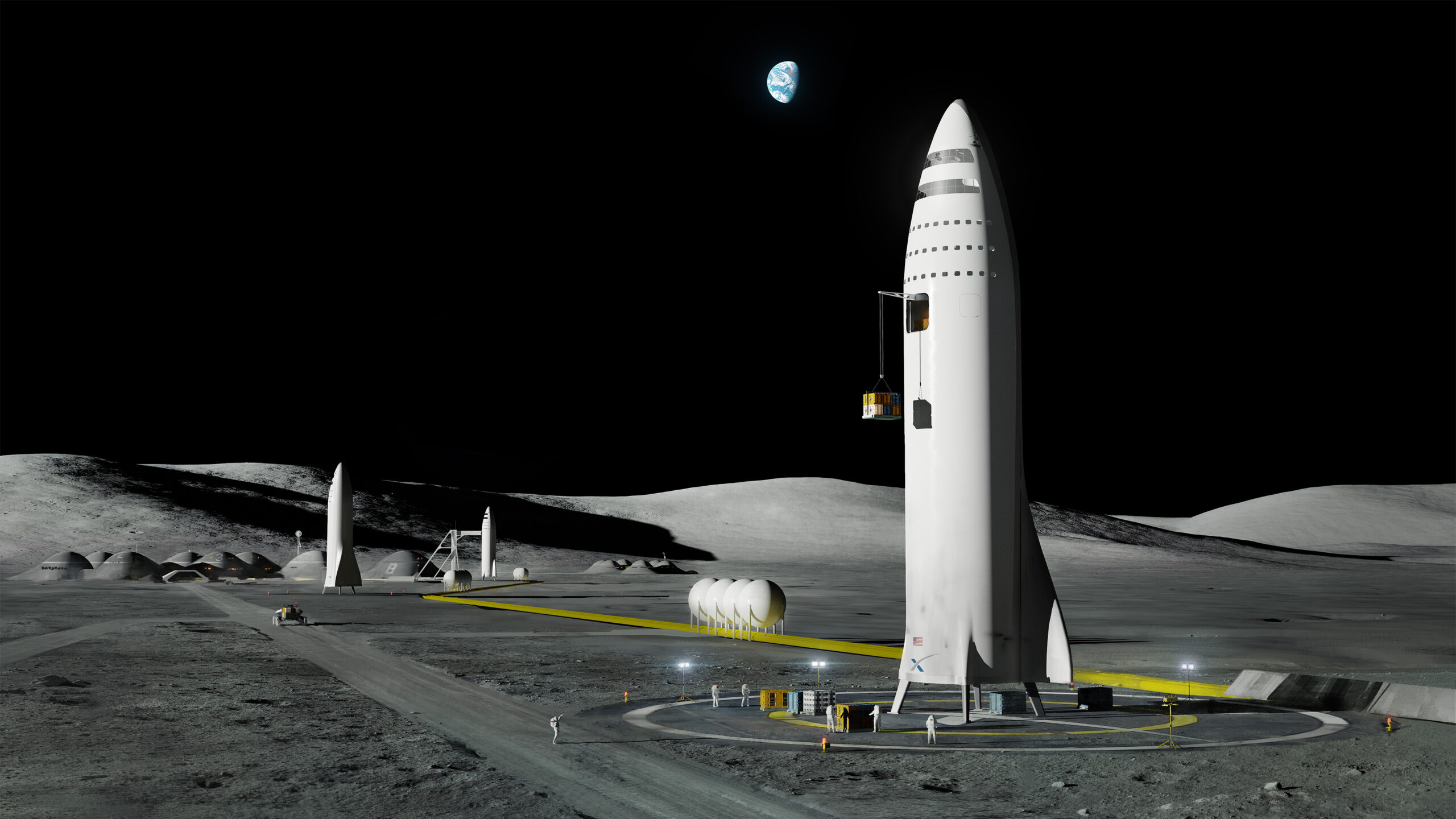 spacex bfr moon