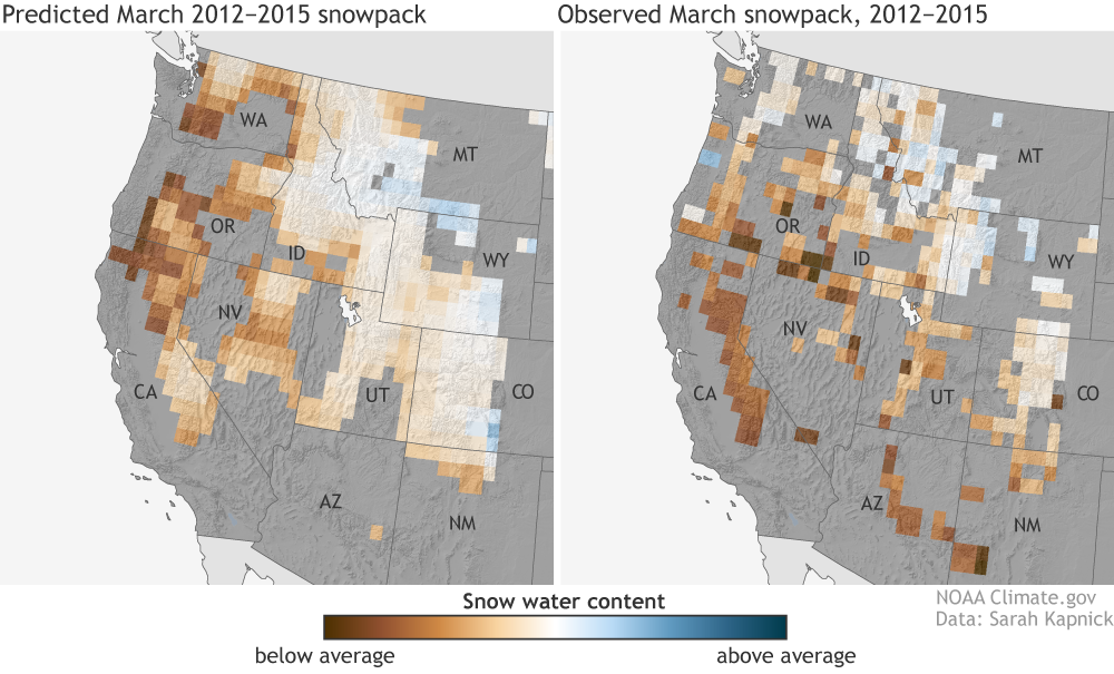 noaa snowpack prediction