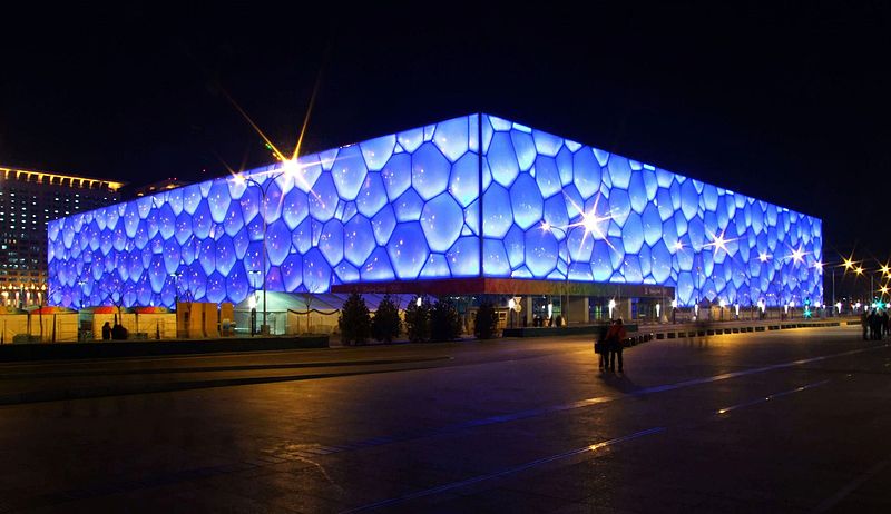 The National Aquatics Center ("Water Cube") for the 2008 Olympics in Beijing