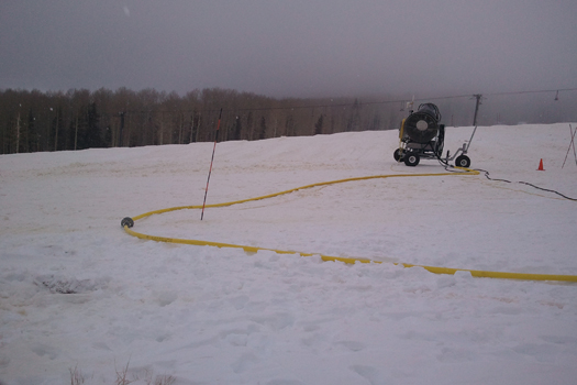 Fake Snow Made From Sewage Comes Out Yellow