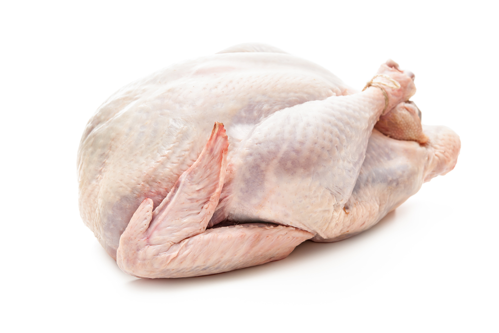 whole raw uncooked turkey