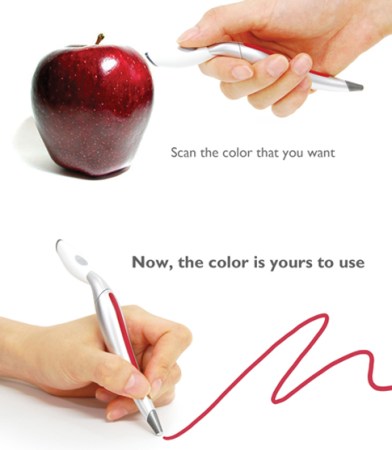 Color-Picking Pen Concept Imagines Real-World Photoshop Eyedropper Tool