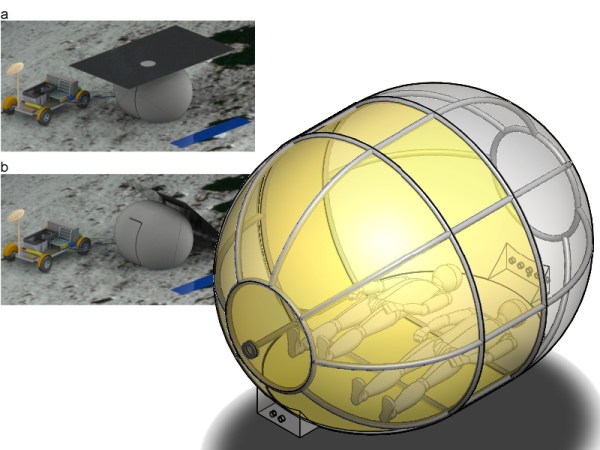 An Inflatable Tent For Camping On The Moon