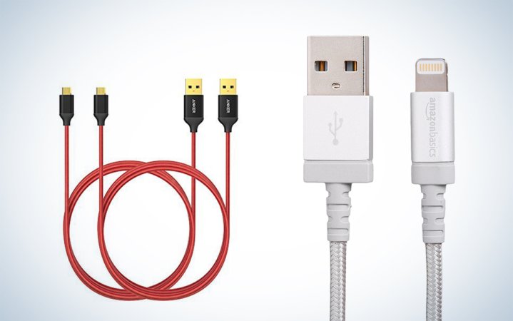  Lightning cable and MicroUSB