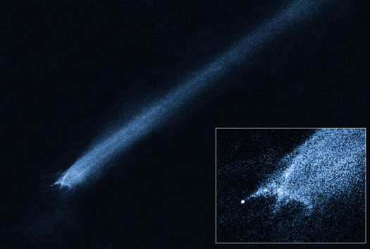 Mystery Debris Pattern Streaking Through Space Could Be First Image of Asteroid Collision