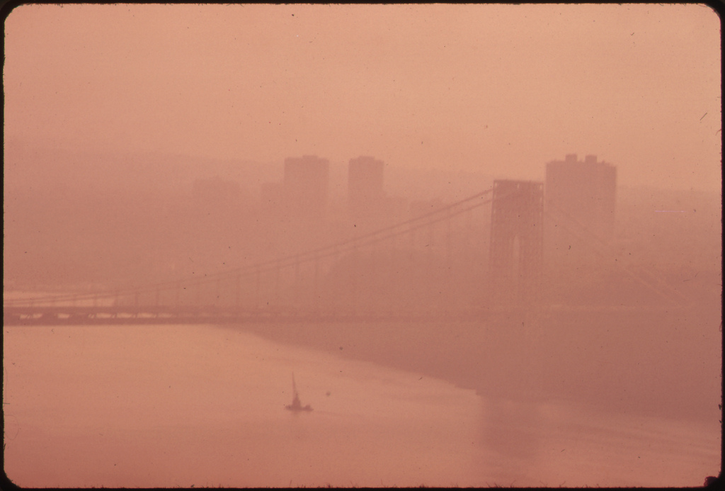 smog views of George Washington Bridge