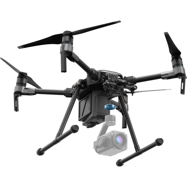 Black DJI Skyport up close