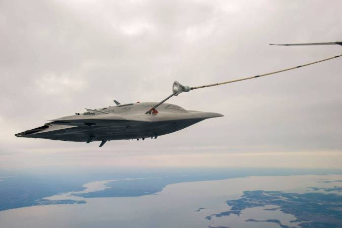 X-47B Refuels In Mid-Air