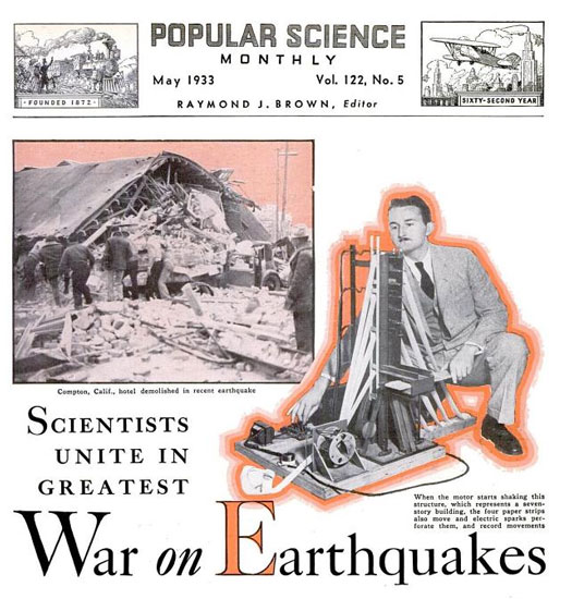 The War Against Earthquakes: May 1933