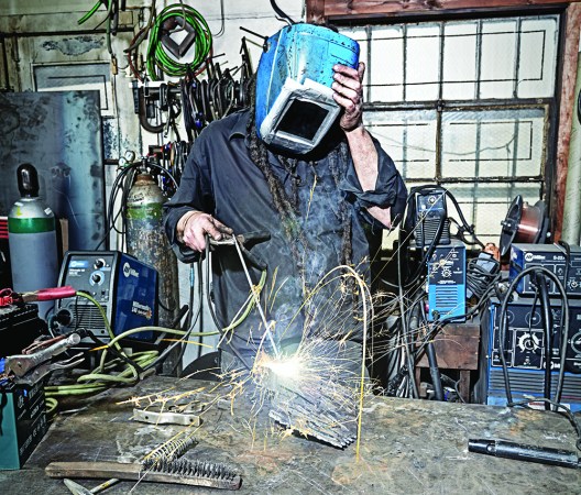 Car battery arc welder