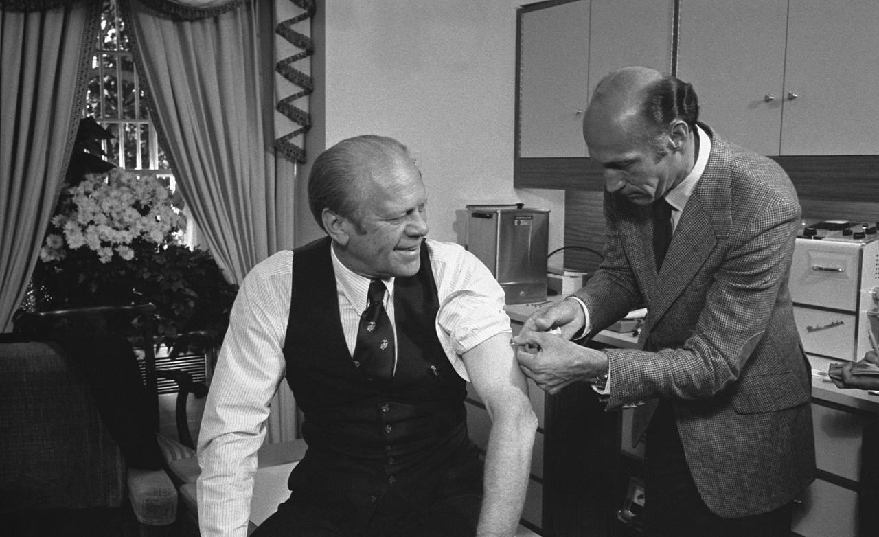 Swine flu 1976 President Gerald Ford vaccine