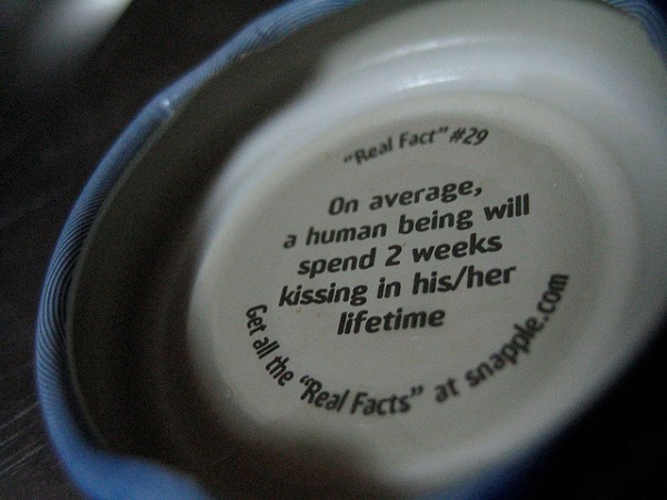 Snapple’s Bottle Cap Facts Are Often Wrong