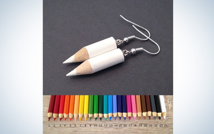  Colored Pencil Earrings