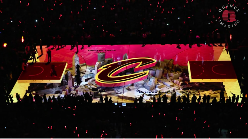 NBA Finals Game 3 Puts 3D Projection Tech On The Court In Cleveland