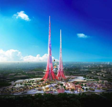 Plans Unveiled for World’s Tallest, Pinkest Towers