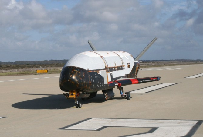 X-37B On Runway