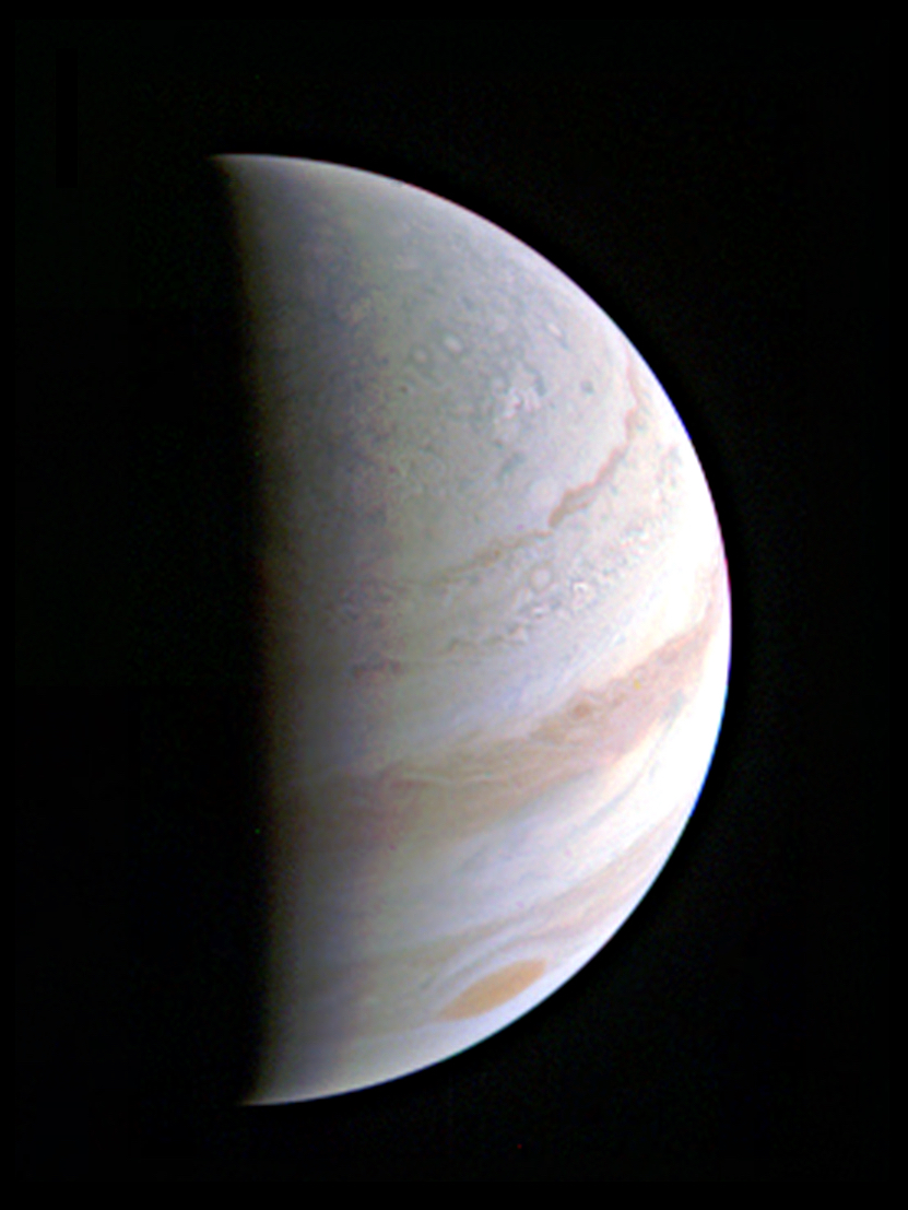 Jupiter as seen by NASA's Juno spacecraft on Aug. 27, 2016