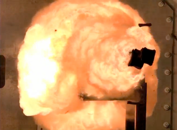 Video: Flamethrowing Navy Railgun Blasts Terrifying Projectiles Through Superheated Air