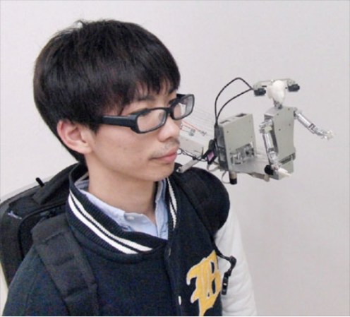 Video: A Japanese Telepresence Robot that Lives on Your Shoulder