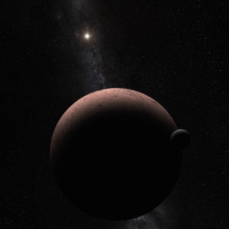 Hubble Spies A Moon Orbiting A Distant Dwarf Planet