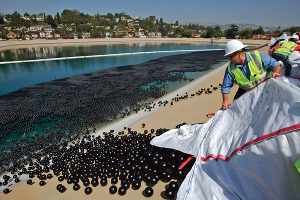 A Million Plastic Balls to Halt Carcinogens