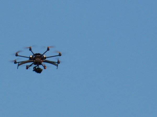 Octocopter In Flight