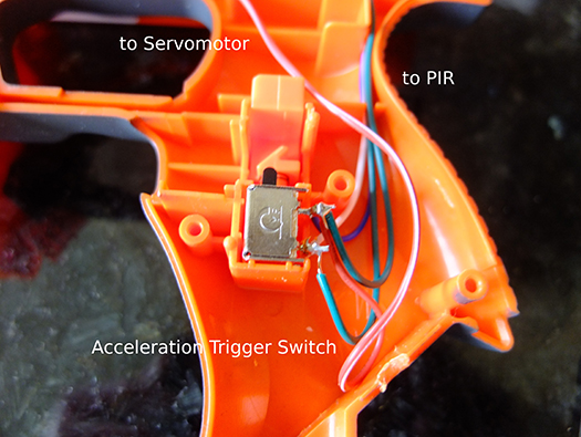 nerf gun acceleration trigger switch