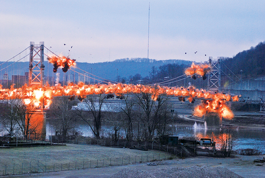 Slow-Motion Video Of A Bridge Exploding Is The Best Way To Start The Week