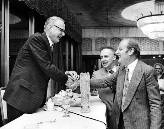 Maclyn McCarty with Francis Crick and James D. Watson