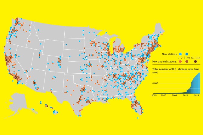 The Rise Of Electric Car Charging Stations In The U.S. [Infographic]